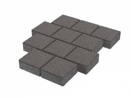  Тротуарная плитка Stellard Квадрат 200x200x80 мм Дымчатый кварц: внешний вид